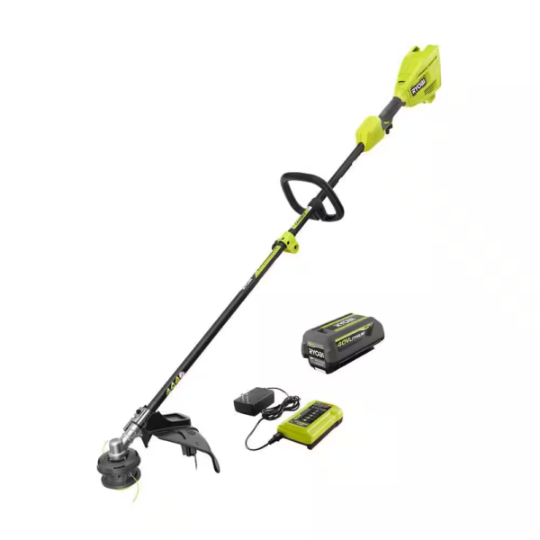 40V 15 In. Expand-It Cordless Battery Attachment Capable String Trimmer with 4.0 Ah Battery and Charger