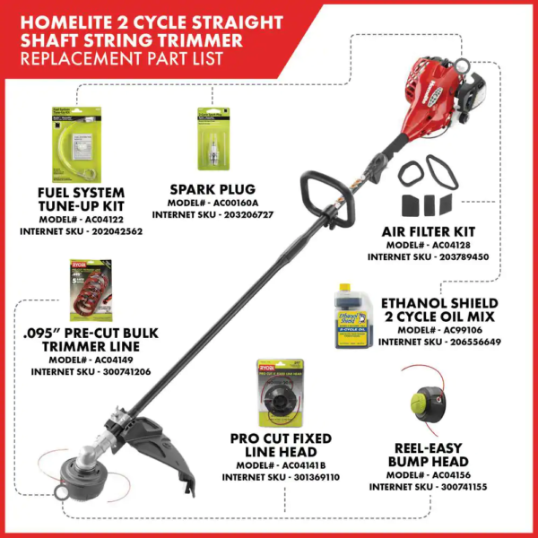 2-Stroke 26 Cc Straight Shaft Gas Trimmer