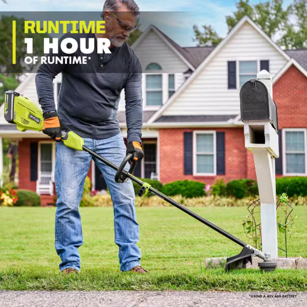 40V 15 In. Expand-It Cordless Battery Attachment Capable String Trimmer with 4.0 Ah Battery and Charger