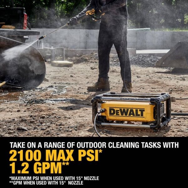 2100 PSI 1.2 GPM 13 Amp Cold Water Electric Pressure Washer with Internal Equipment Storage