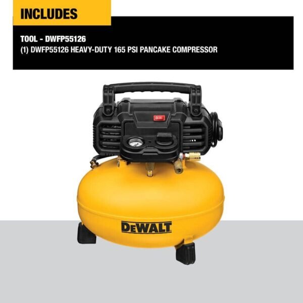 6 Gal. 165 PSI Electric Pancake Air Compressor