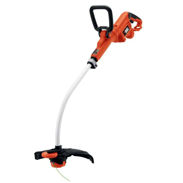 14 In. 7.5 AMP Corded Electric Curved Shaft 0.080 In. Single Line 2-In-1 String Trimmer & Lawn Edger with Automatic Feed