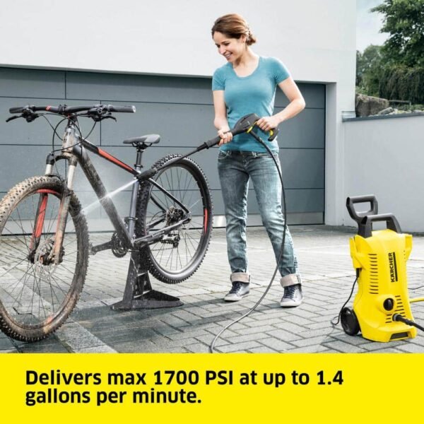 2000 Max PSI 1.45 GPM K 2 Power Control Cold Water CHK Corded Electric Pressure Washer Car Kit and Surface Cleaner