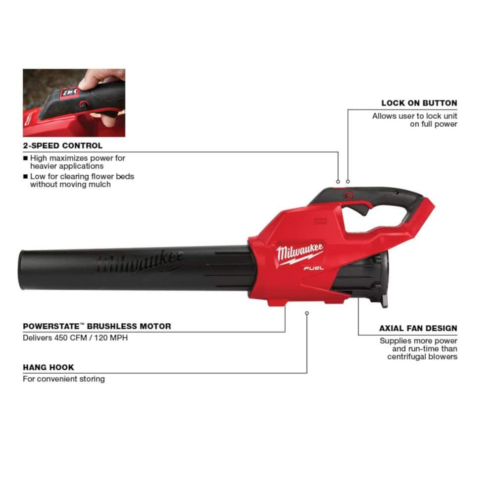 M18 FUEL 120 MPH 450 CFM 18V Lithium-Ion Brushless Cordless Handheld Blower (Tool-Only)