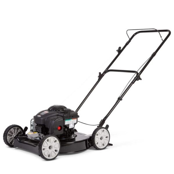 20 In. 125 Cc Briggs & Stratton Walk behind Gas Push Lawn Mower with 4 Wheel Height Adjustment and Prime ‘N Pull Start