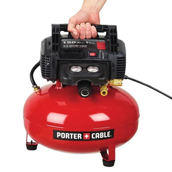 6 Gal. 150 PSI Portable Electric Pancake Air Compressor