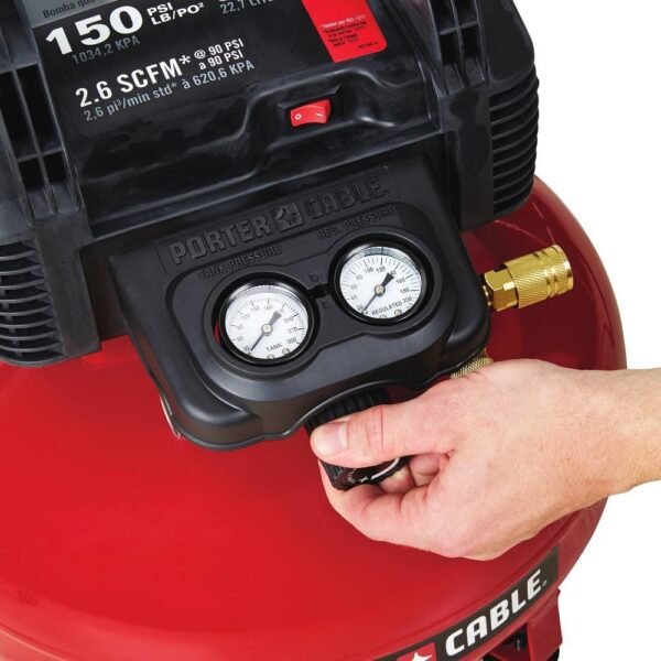 6 Gal. 150 PSI Portable Electric Pancake Air Compressor
