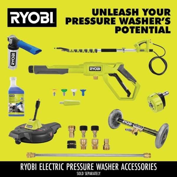 2500 PSI 1.2 GPM High Performance Cold Water Electric Pressure Washer