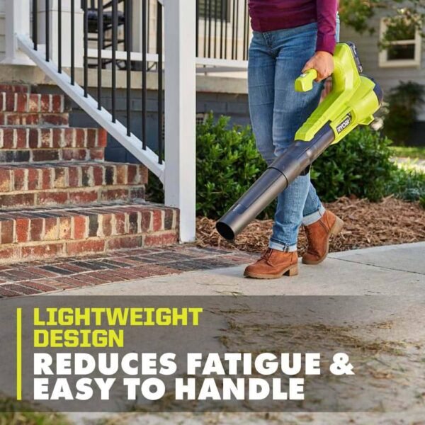 ONE+ 18V 90 MPH 250 CFM Cordless Battery Leaf Blower/Sweeper with 2.0 Ah Battery and Charger
