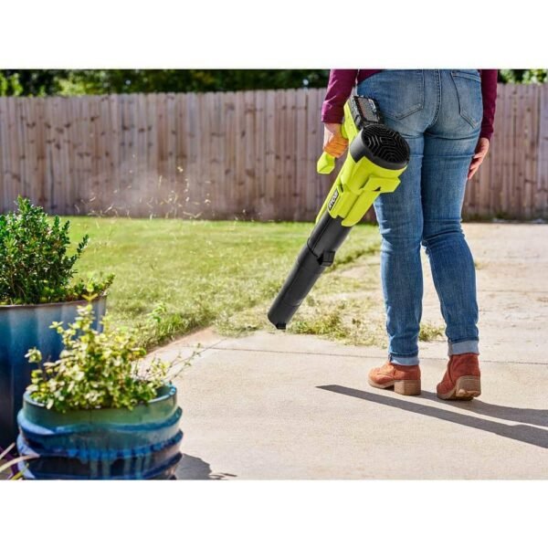 ONE+ 18V 90 MPH 250 CFM Cordless Battery Leaf Blower/Sweeper with 2.0 Ah Battery and Charger